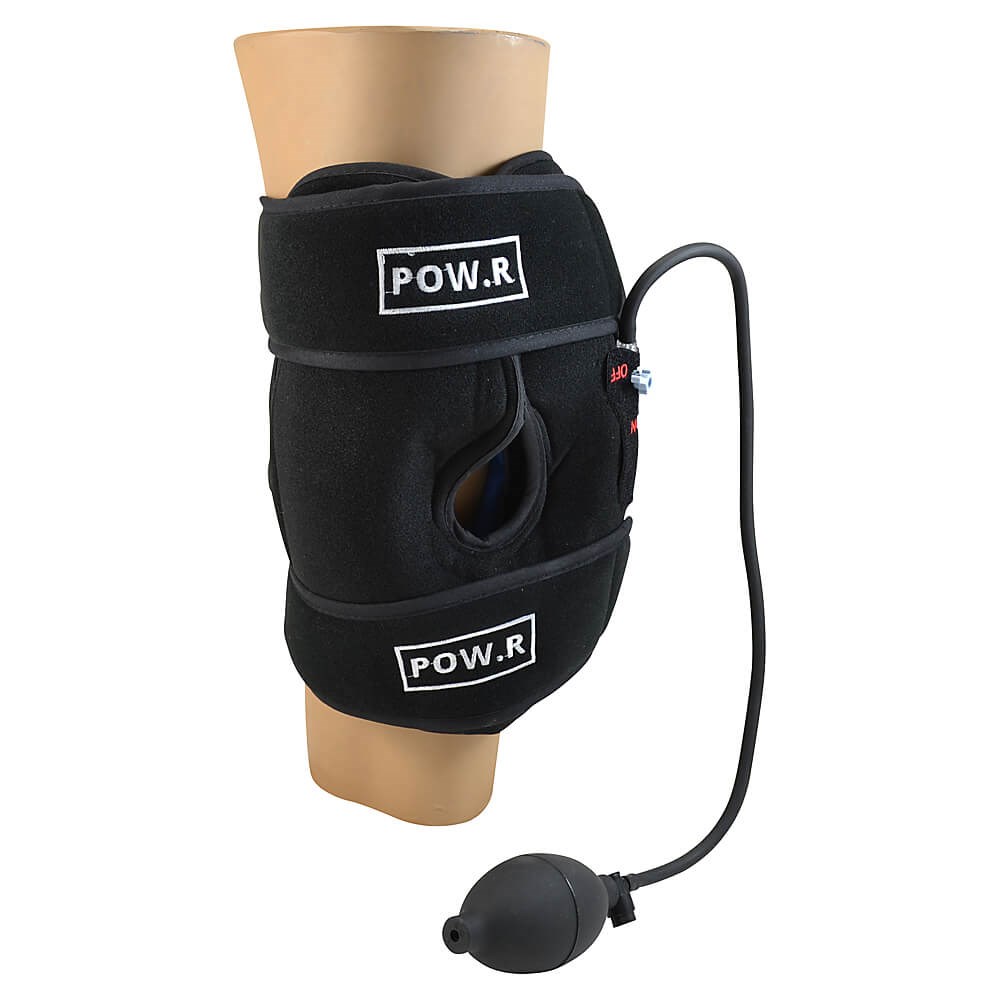 Knee cold compression pack with air pump