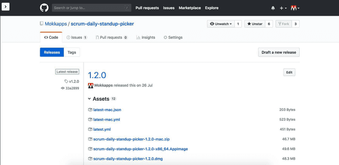 GitHub Release Page