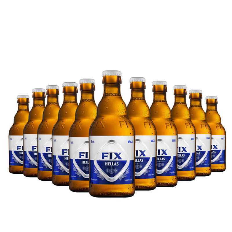 Epicerie-Grecque-Produits-Grecs-12-bieres-fix-hellas-premium-lager-330ml-olympic-brewery