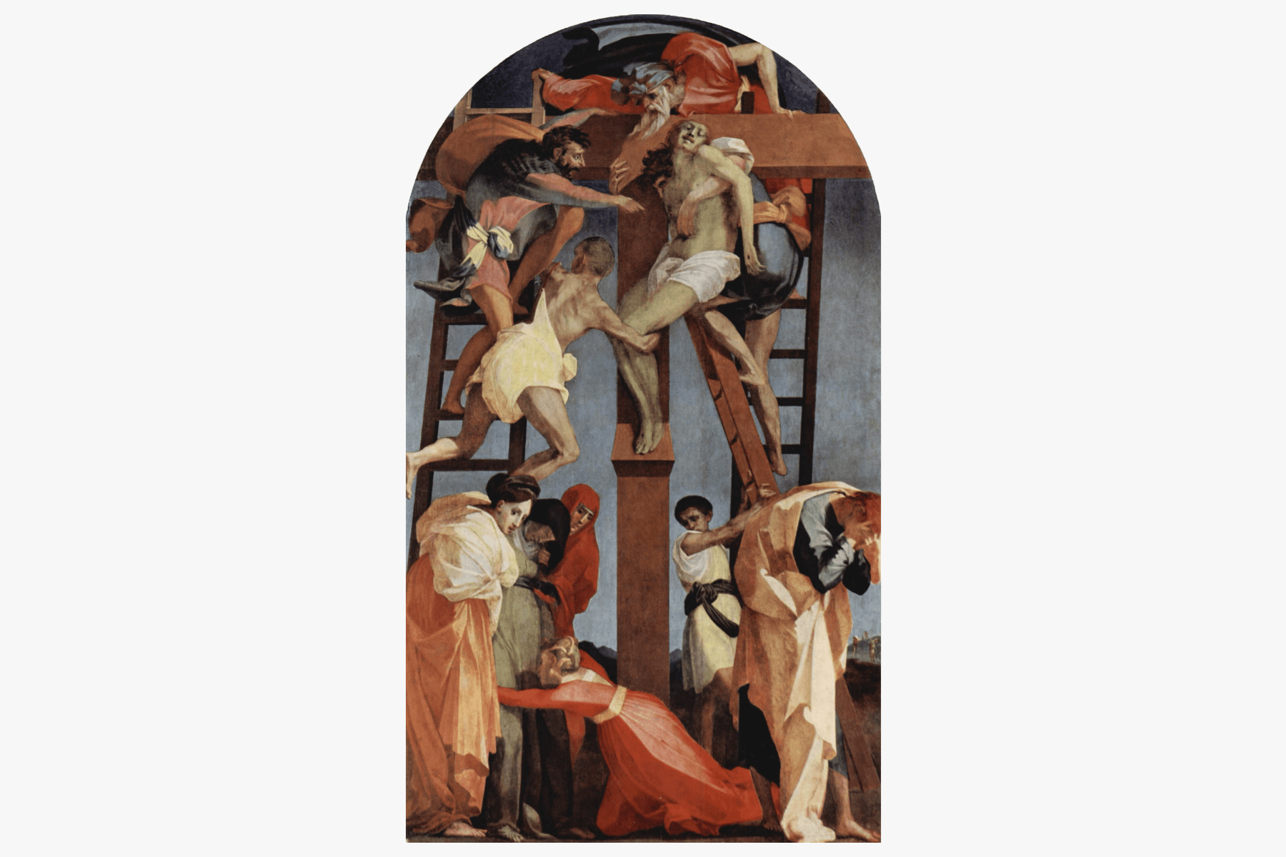 Джованни Баттиста Россо Фьорентино «Снятие с креста», 1529. Источник: gallerix.ru