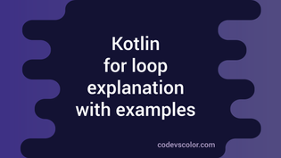for loop with index kotlin