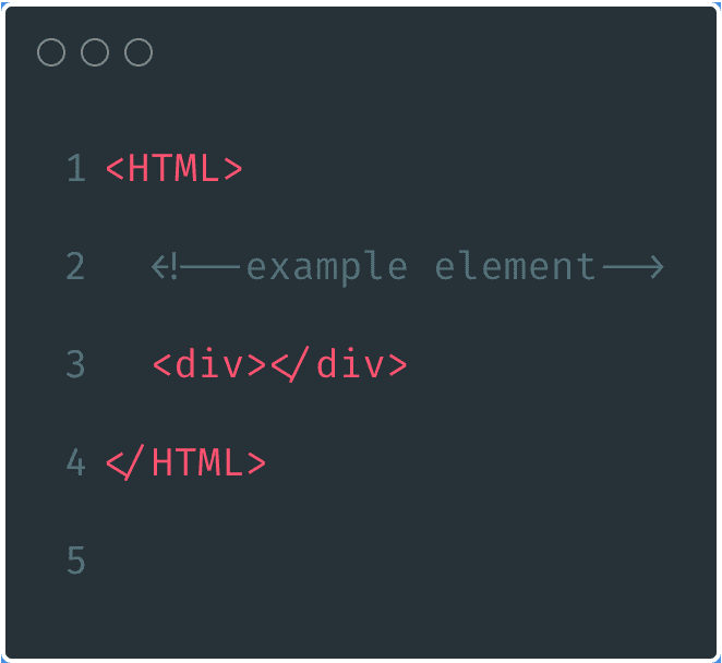 Sample HTML element