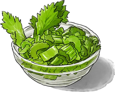Illustration of a bowl of Celery