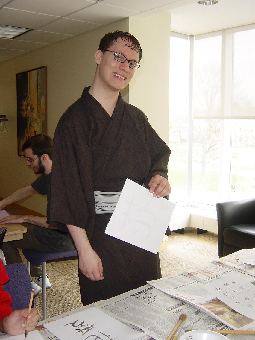 A calligraphy event at Animarathon II.