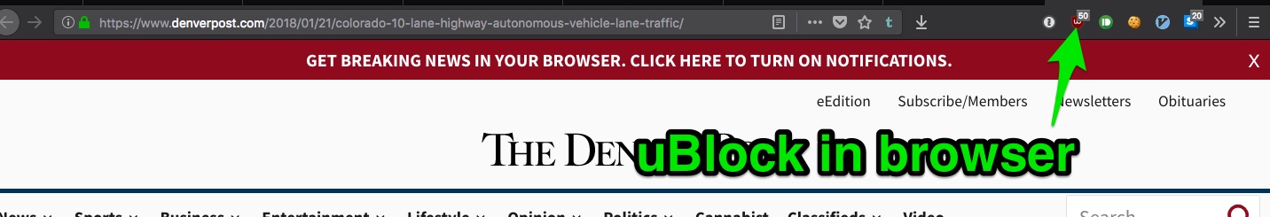 ublock in browser
