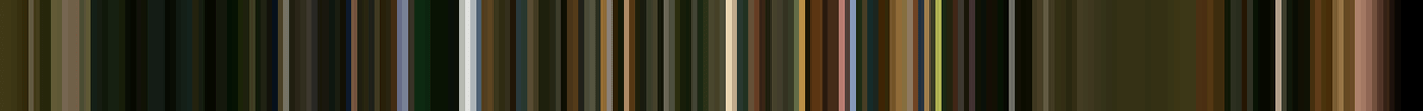 A barcode of colors from the vid The End (remaster)