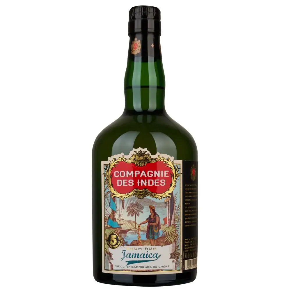 Image of the front of the bottle of the rum Jamaica 5 years