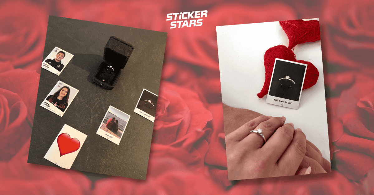 Ideen für Heiratsantrag: Mit individuellen Stickern