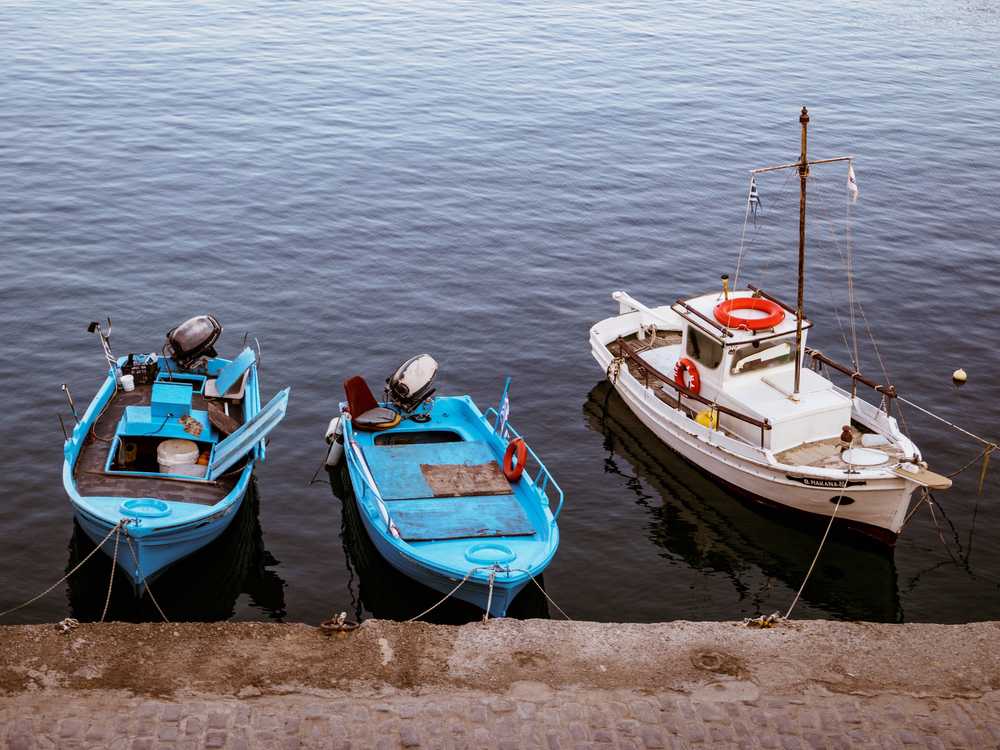 Fishing boats in Chania harbor