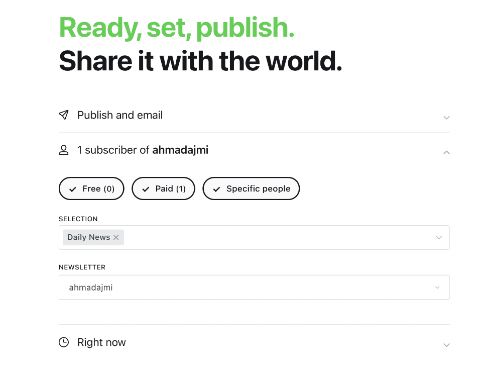 Ghost Publish Post