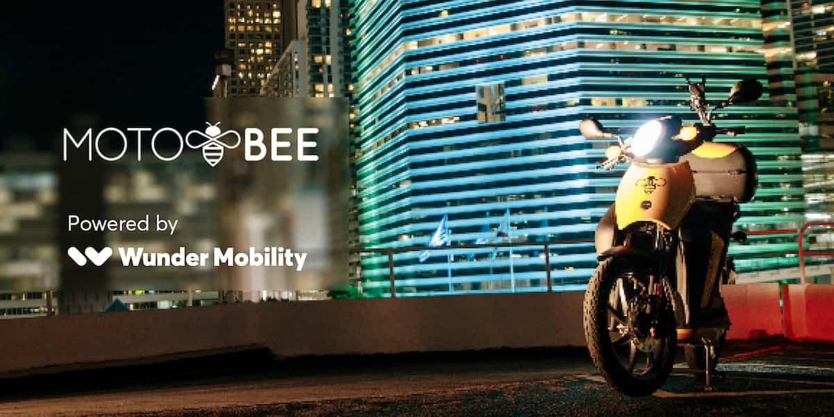 Wunder Mobility template titled "Powered by Wunder Mobility" featuring a Motobee logotype.