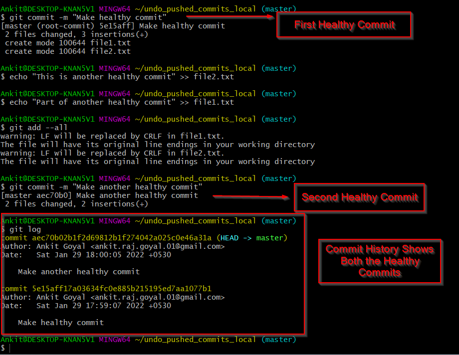 git undo commit on remote