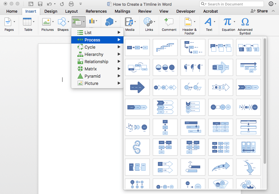 How To Make A Timeline In Word Free Template TeamGantt