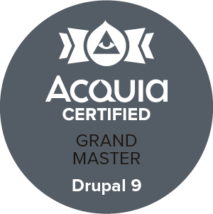 Acquia certified drupal 9 grand master