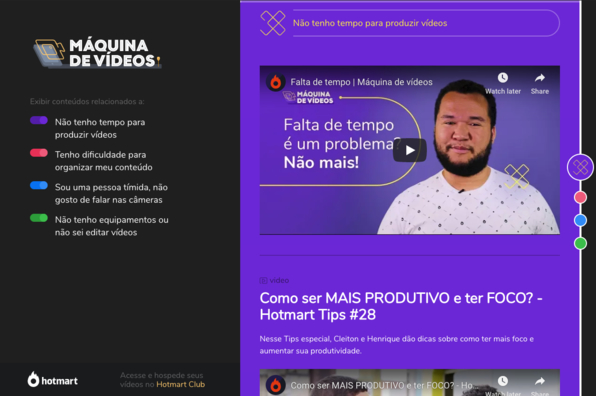 Screenshot of Hotmart - Máquina de Vídeos