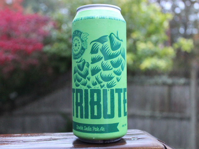 Tribute, a Double IPA from Vermont's 14th Star Brewing Company, a Veteran-owned brewery