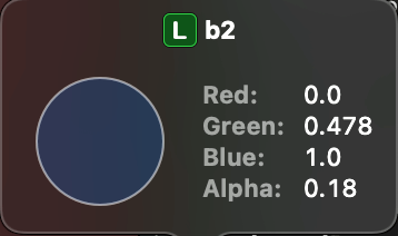 Plain button configuration applies blue background color for a button with a selected state set to true.