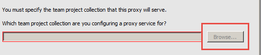 TFS proxy connect