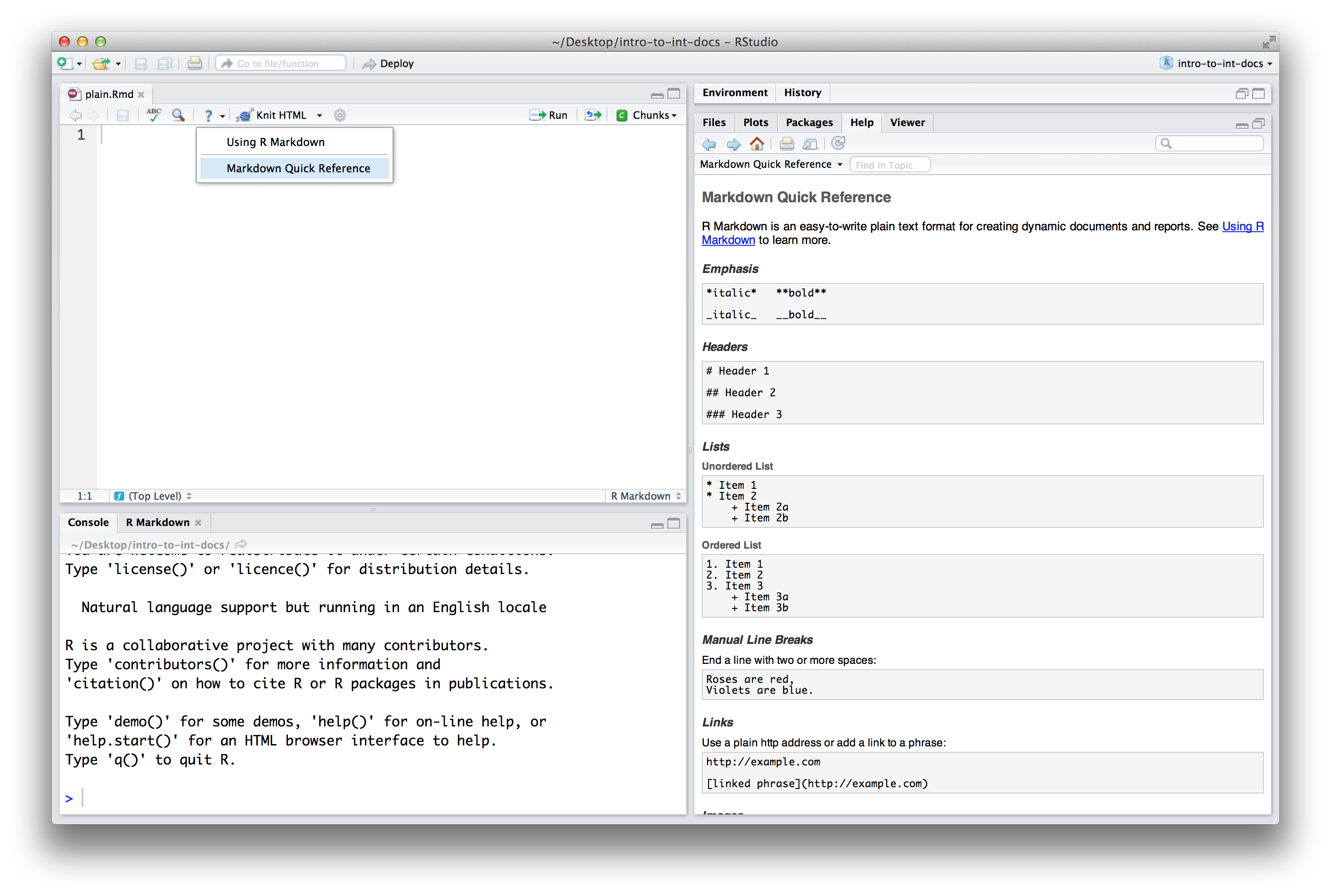 RStudio User Guide - Text Editor