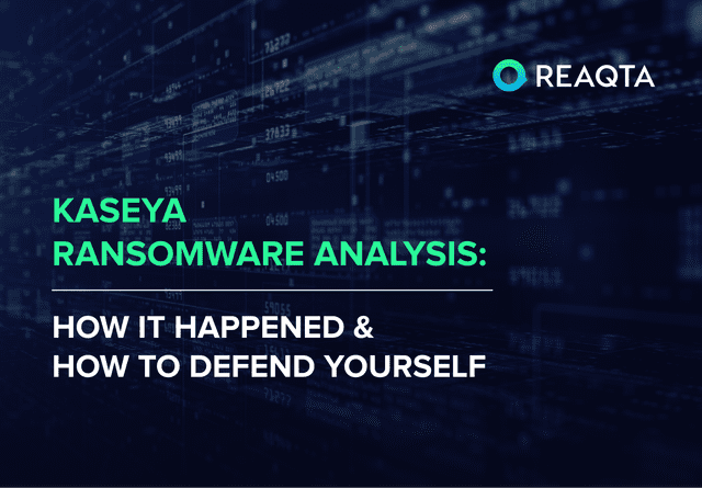 The rising danger of ransomware: the Kaseya case, how it happened, and how to defend yourself
