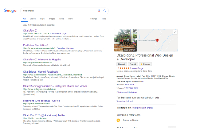 Cara Halaman Pertama Pada Hasil Pencarian Google