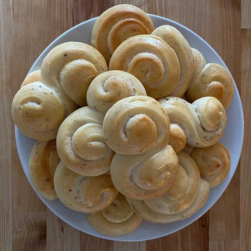St. Lucia buns a week late! These Swedish buns are often made with saffron and raisins, but I learned how to make them with my favorite ex-neighbor…