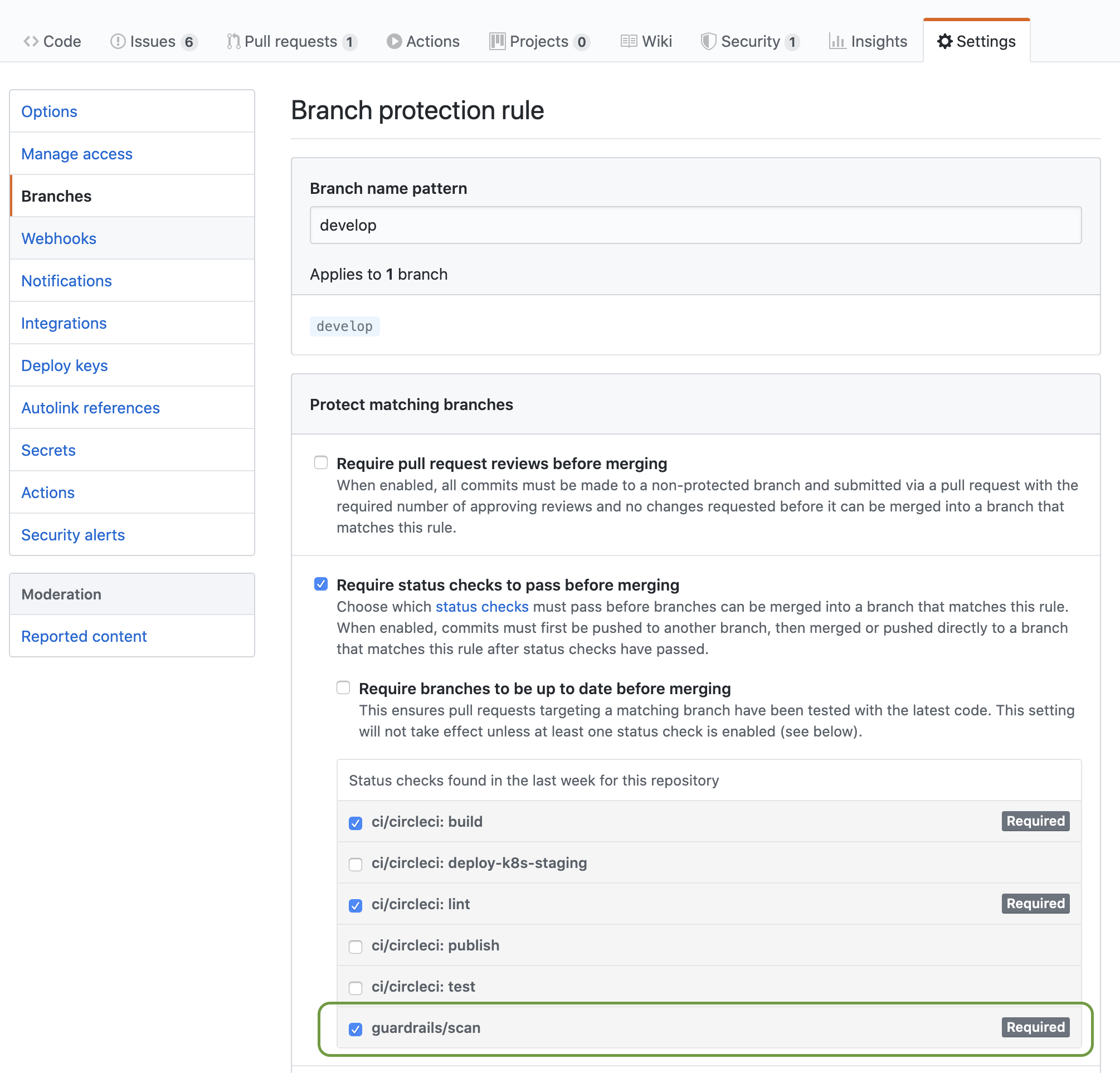 GitHub Branch Protection Rules