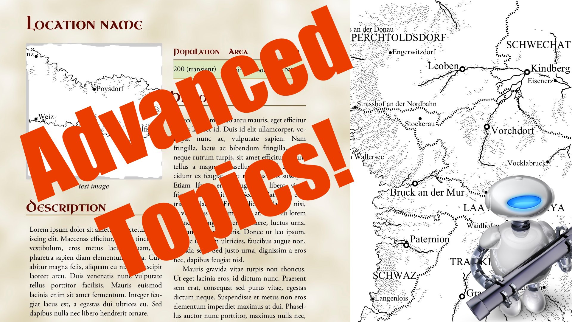 Fancy world-building handouts (advanced!)