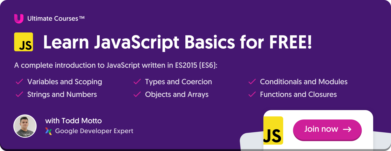 Learn JavaScript basics for free