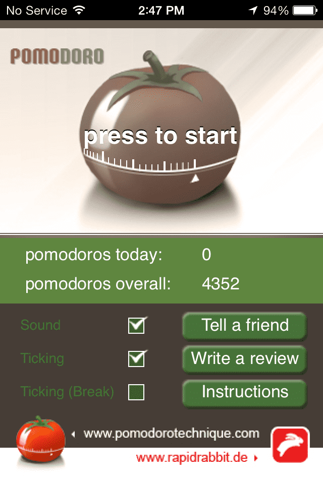 My old pomodoro timer