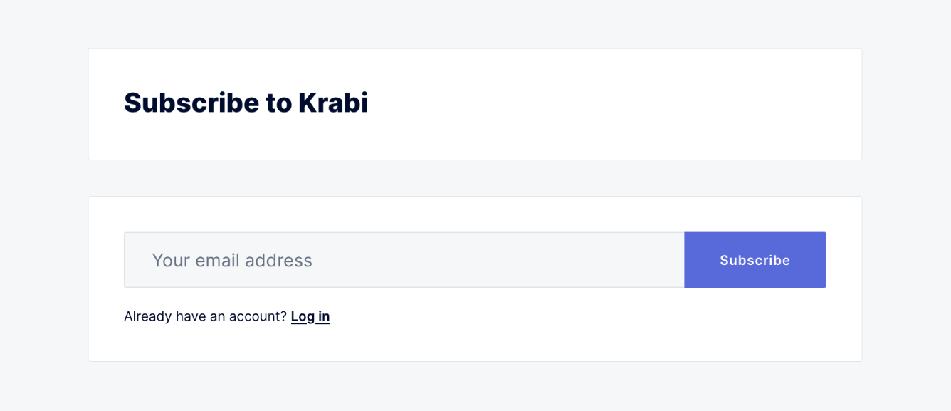 Subscription plans in Krabi