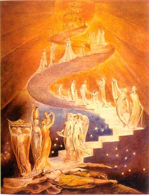 La Escalera de Jacob por William Blake. Dominio Público