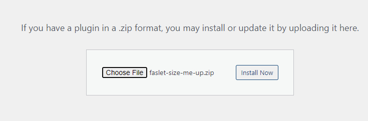 Choose Zip File