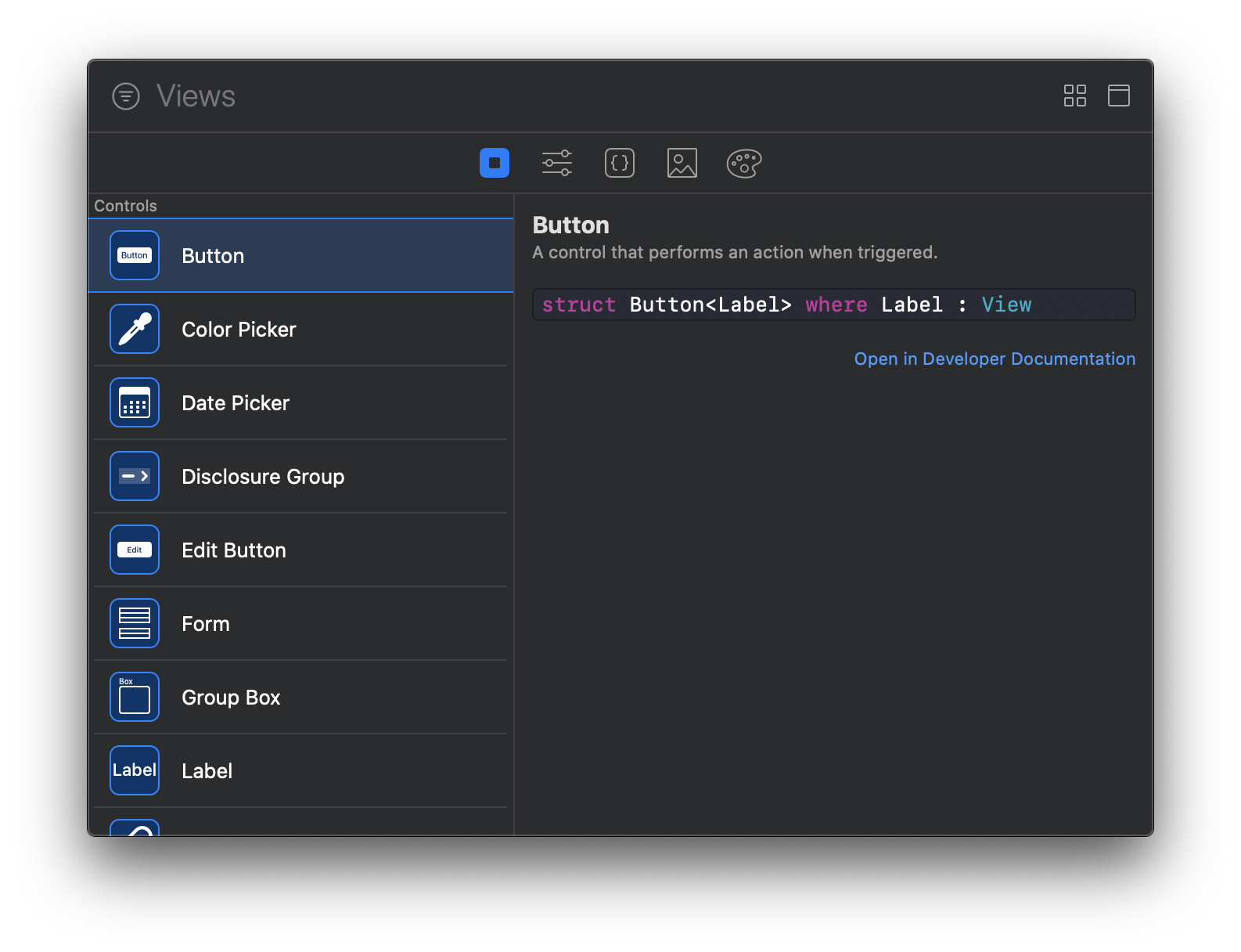 Xcode View Library