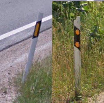 orange bollard