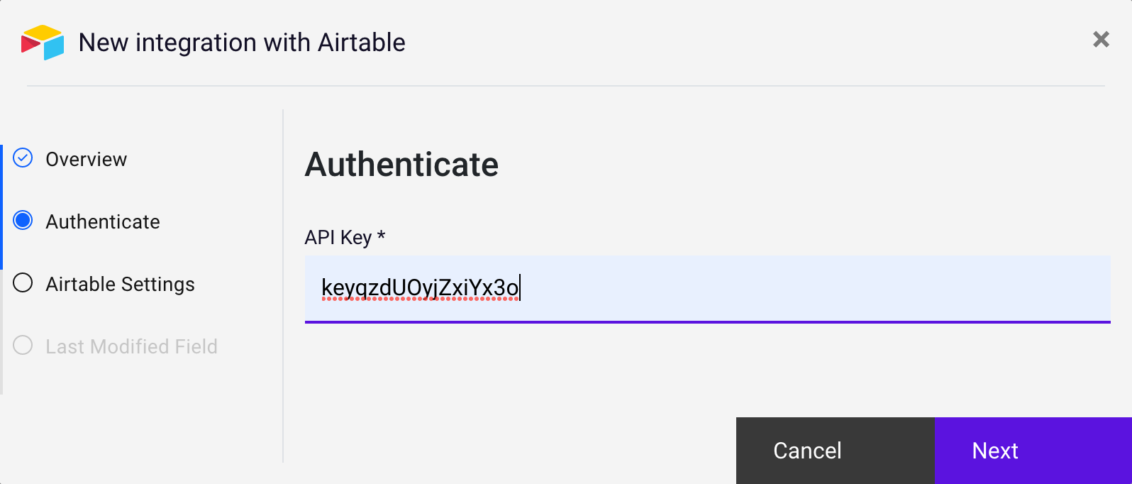 authenticating with Airtable