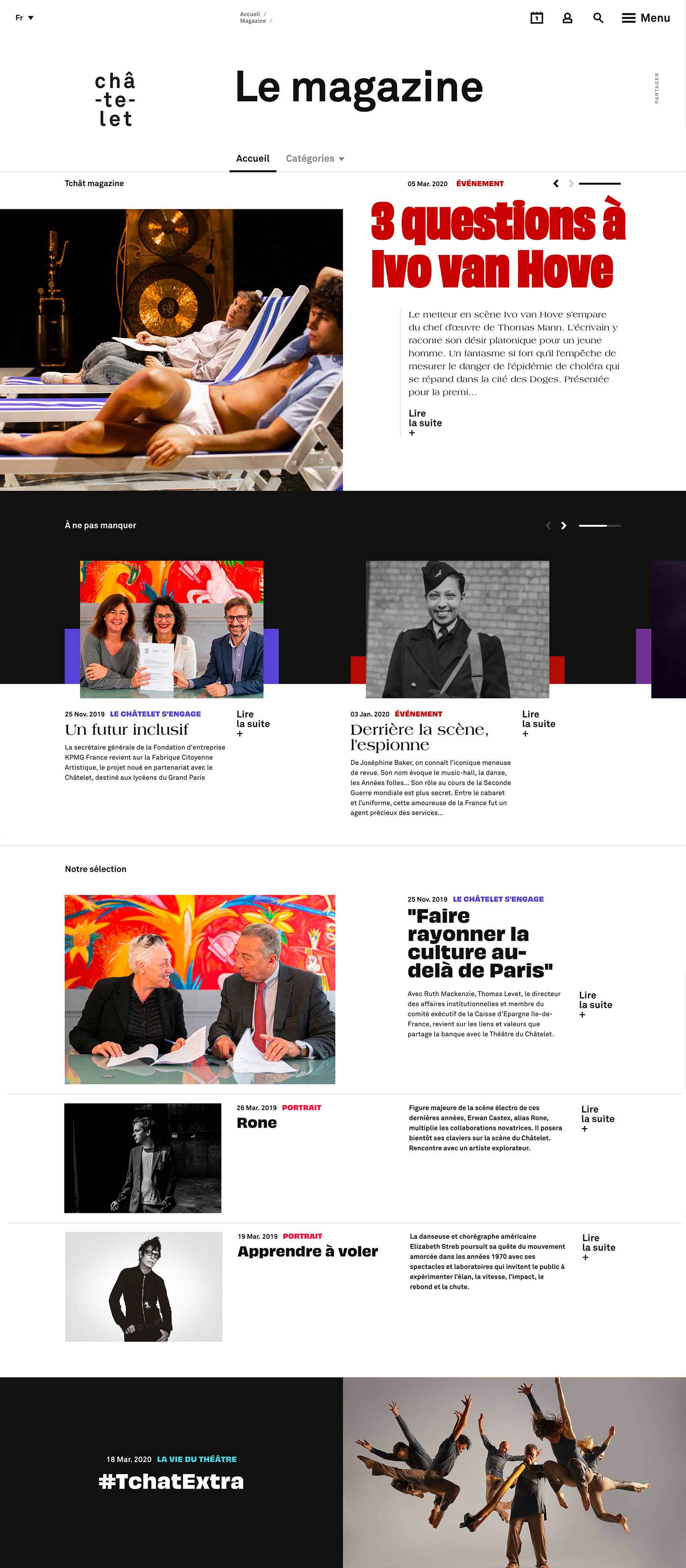 Homepage header