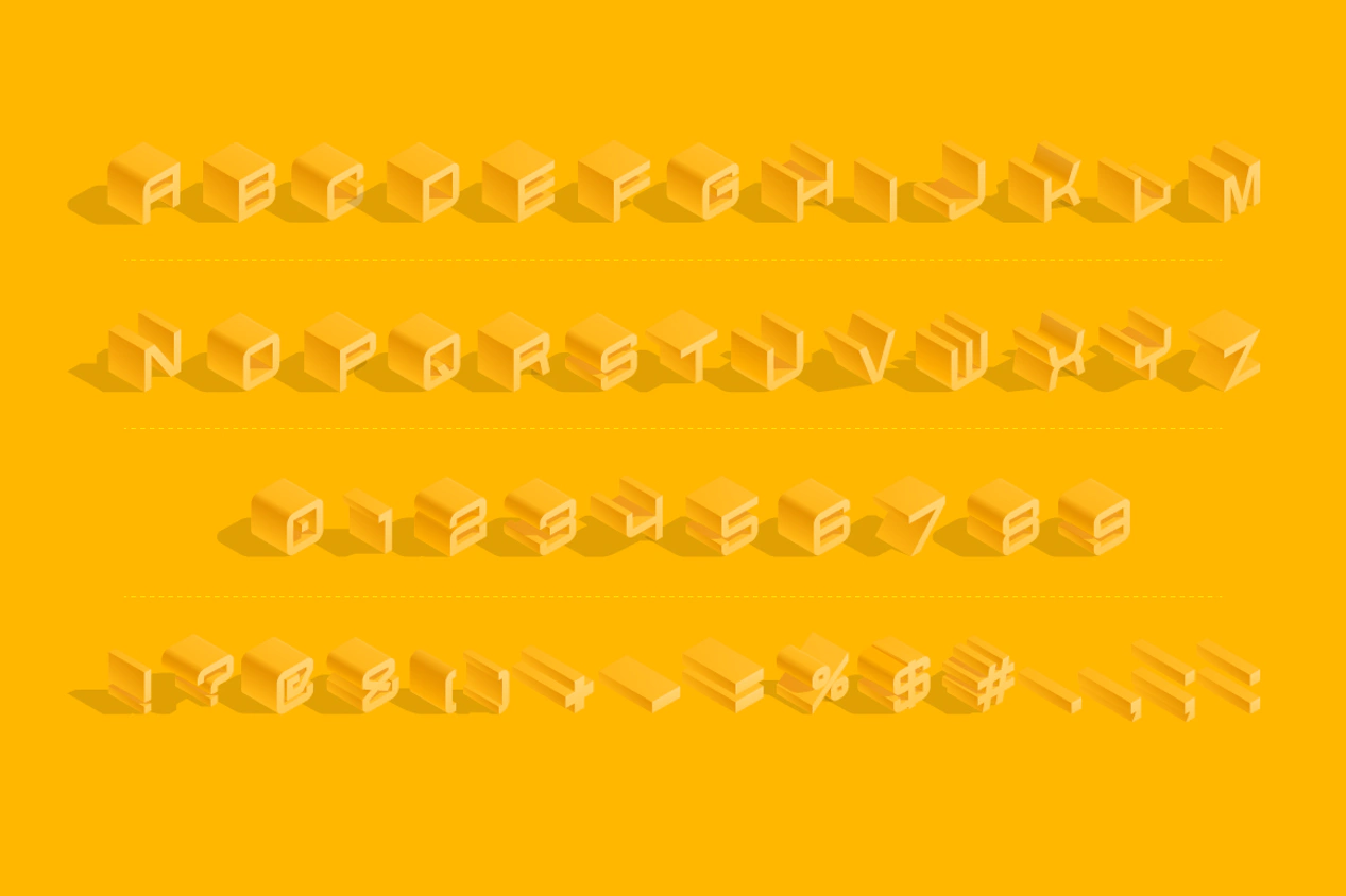 3D Isometric Typefaces images/3D-isometric-vector-typefaces-font-yellow_4.jpg