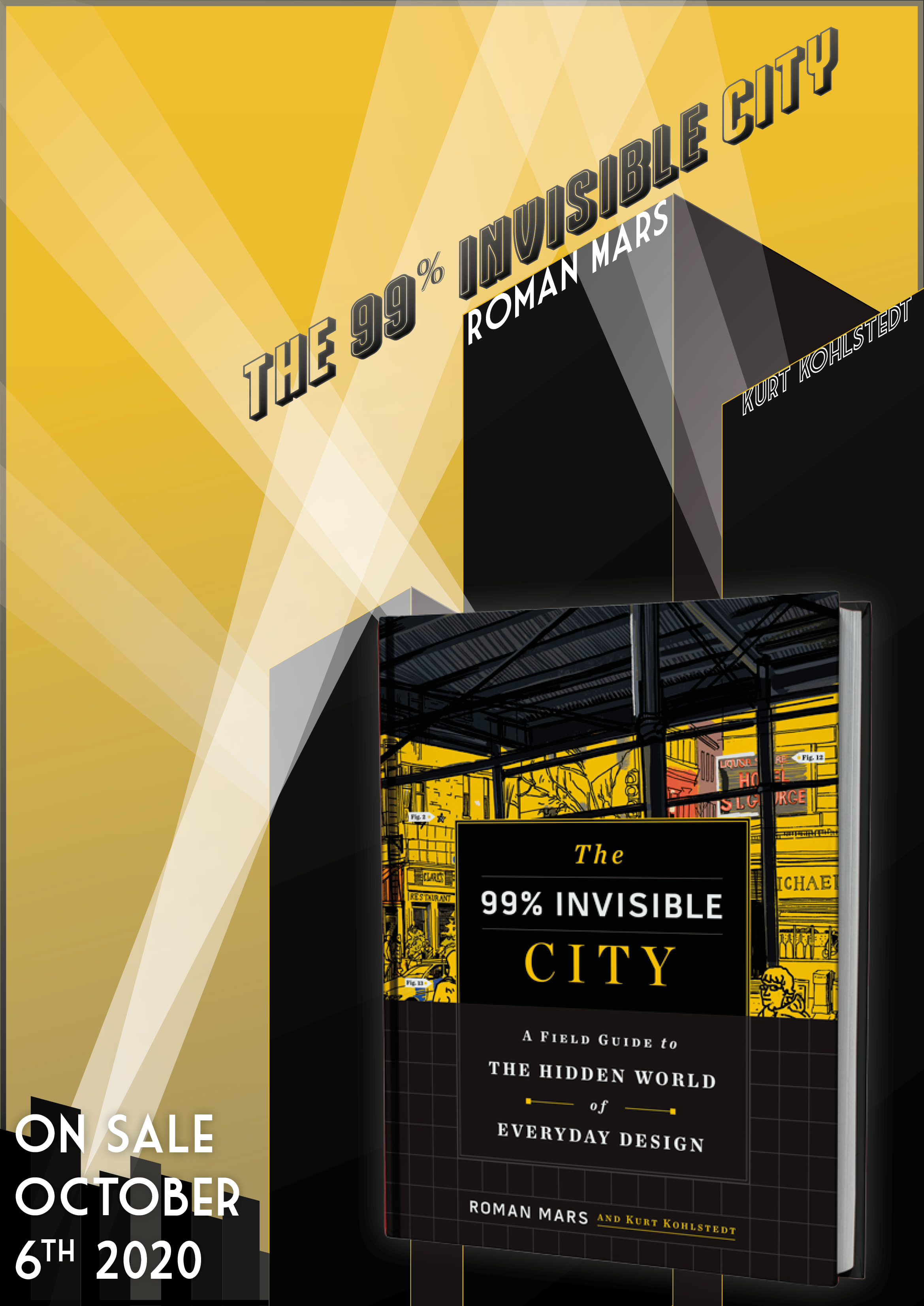 Fan advertisement design I made in school for the book The 99% Invisible City, in an art deco style (somewhat), by Embracket