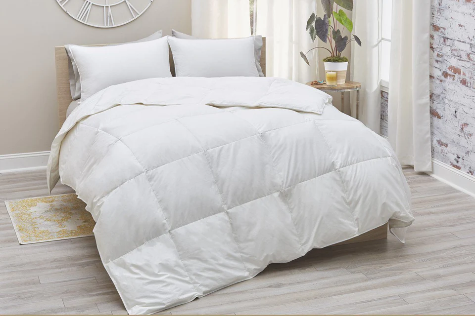 Best Hotel Feel - PlushBeds White Goose Down Comforter