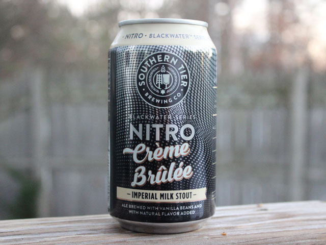 Crème Brûlée, a Imperial Milk Stout brewed by Southern Tier Brewing Company