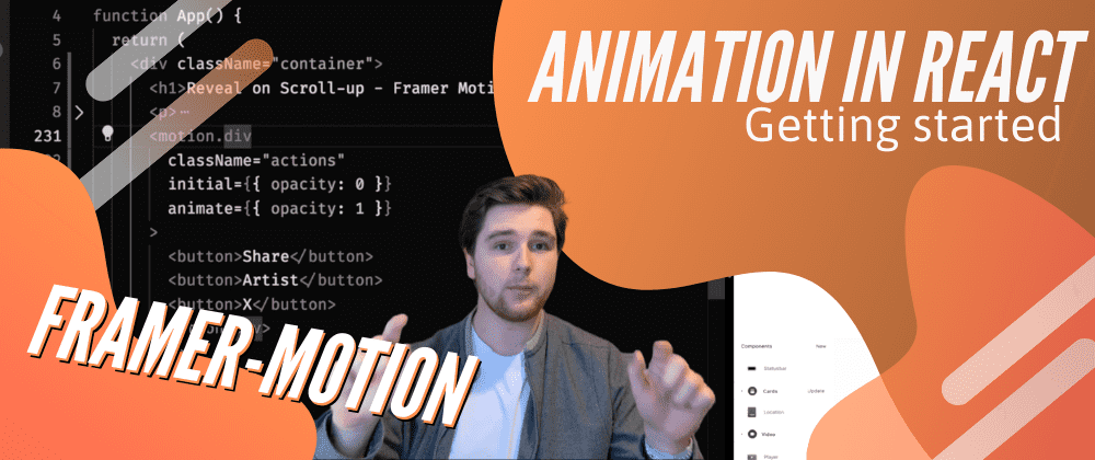 Title card. Framer Motion: Animation in React, Getting Started with Seth Corker