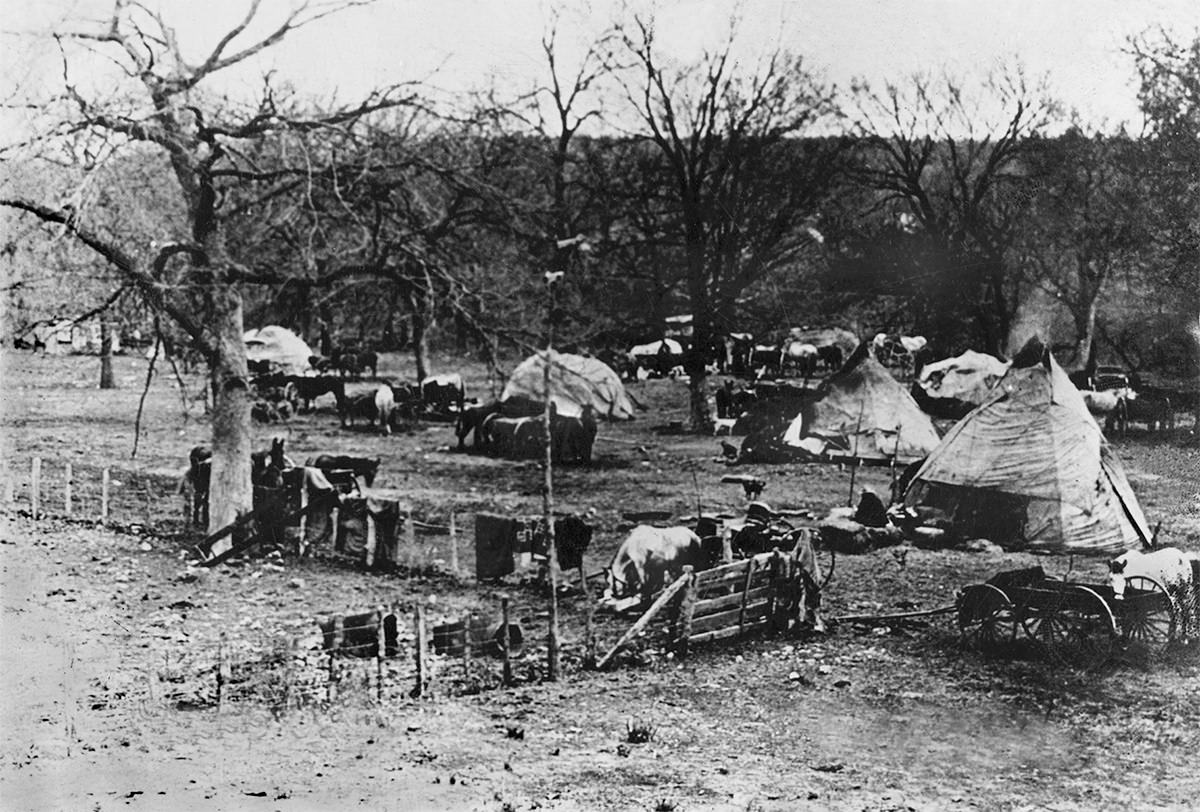 An early Osage camp