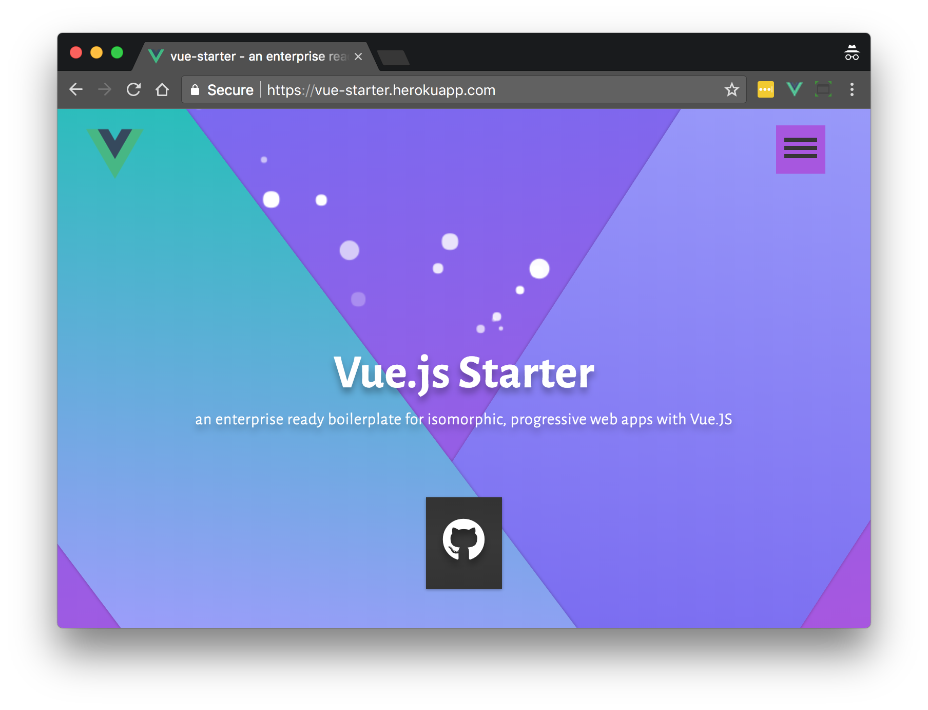 vue-starter screenshot
