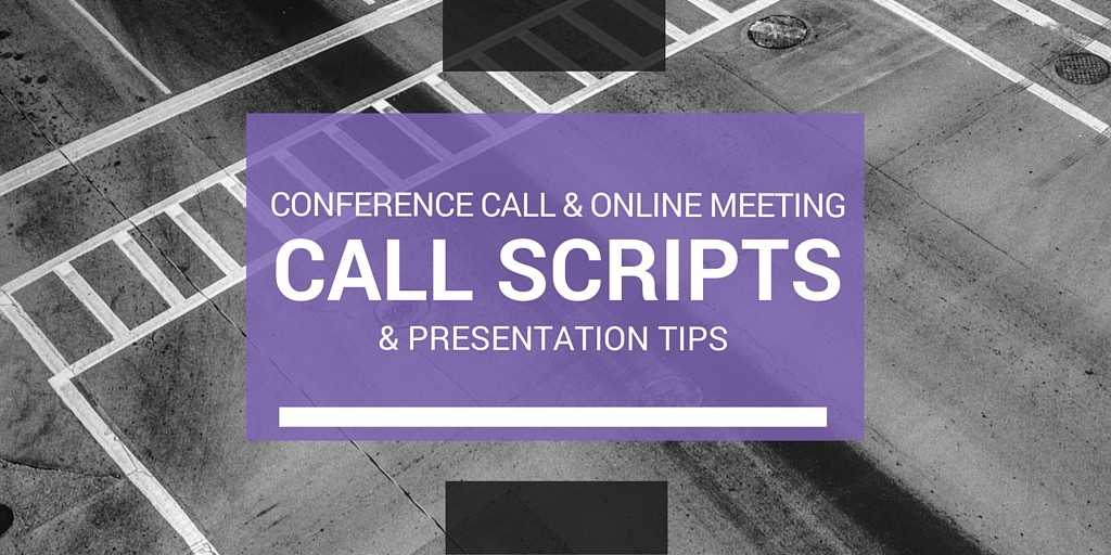 conference call presentation