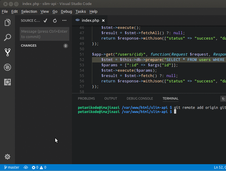 Melakukan Push ke Github