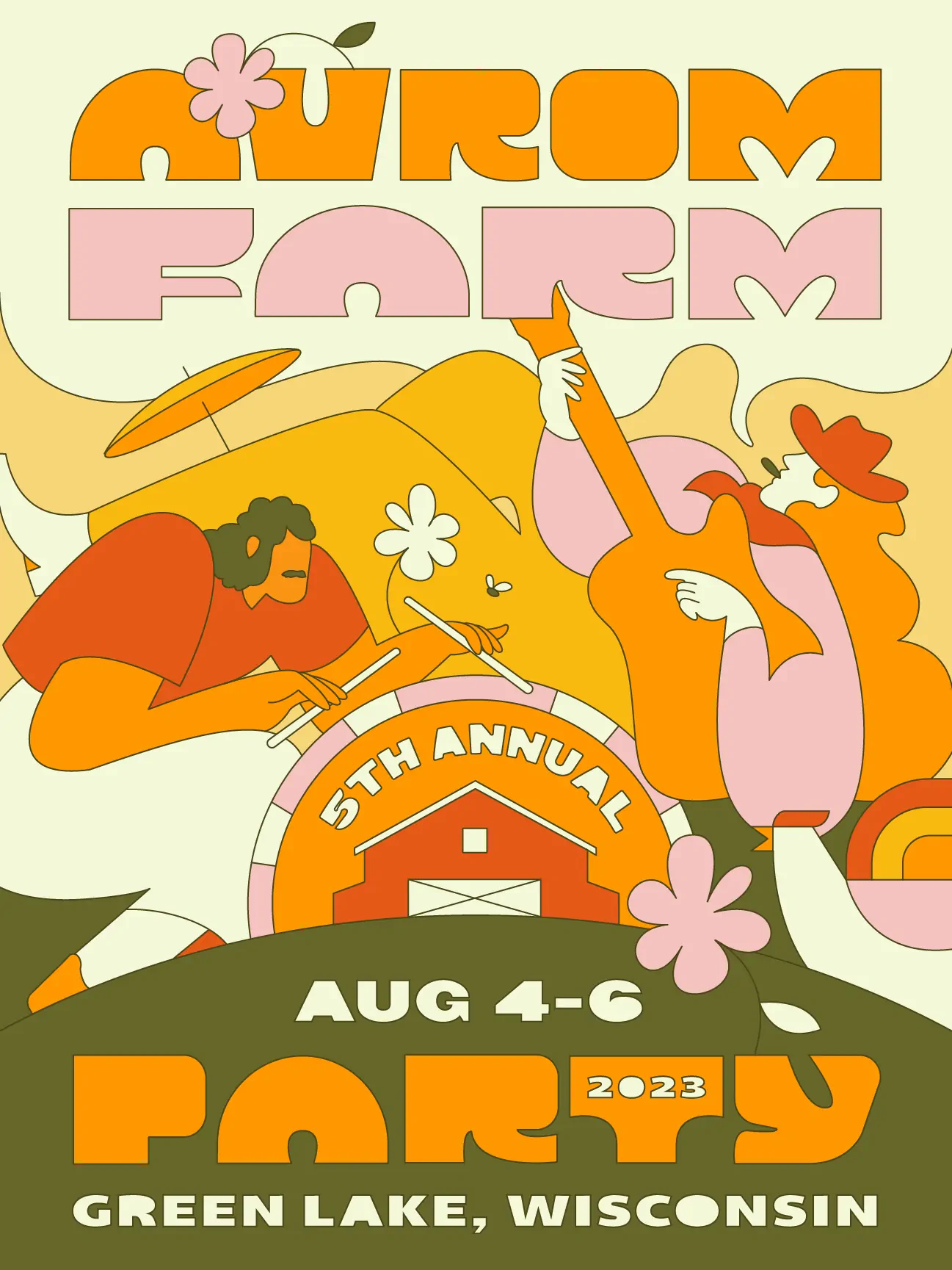 Avrom Farm Party 2023 poster