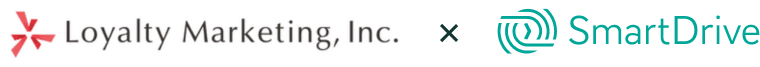 Loyalty Marketing, Inc. × SmartDrive ロゴイメージ