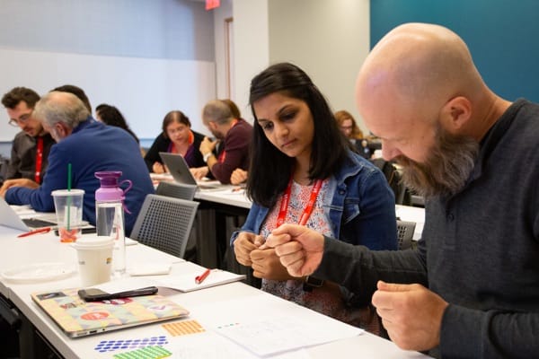 Rachel Andrew giving a workshop at SmashingConf NY in 2020