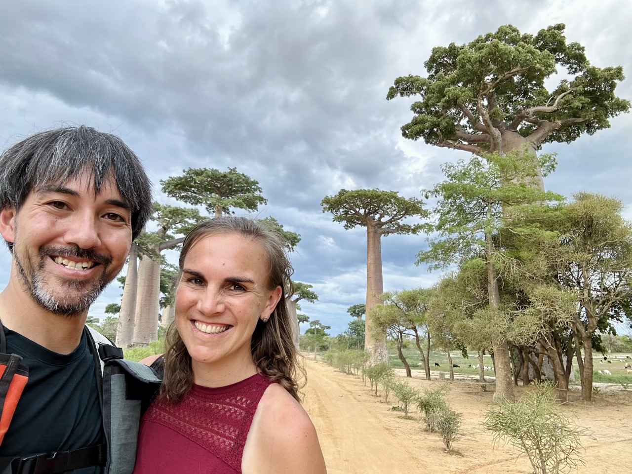 Cara and me at the Avenue of the Baobabs
